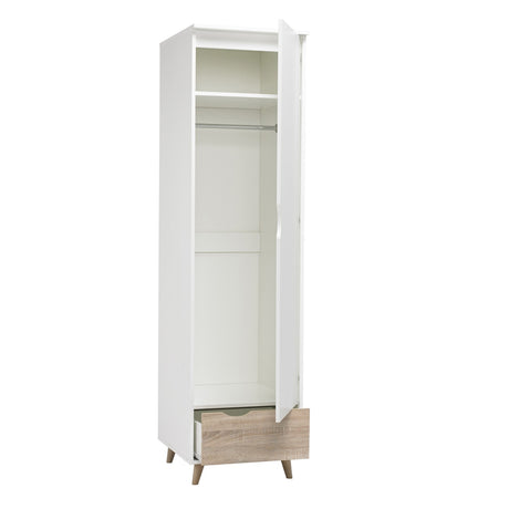 Stockholm 1 Door Wardrobe - White