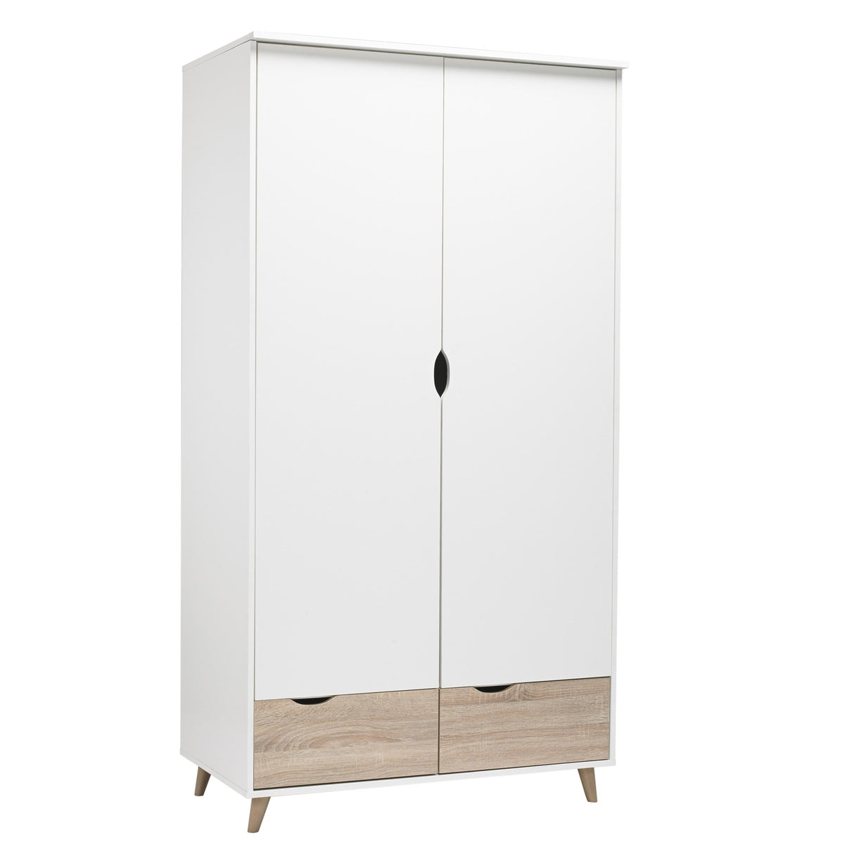 Stockholm 2 Door Wardrobe - White