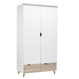 Stockholm 2 Door Wardrobe - White