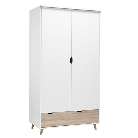 Stockholm 2 Door Wardrobe - White
