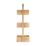 Sukha Marquetry Mango Wood Bathroom Caddy - Natural