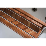 Sukha Marquetry Mango Wood Bath Bridge - Natural