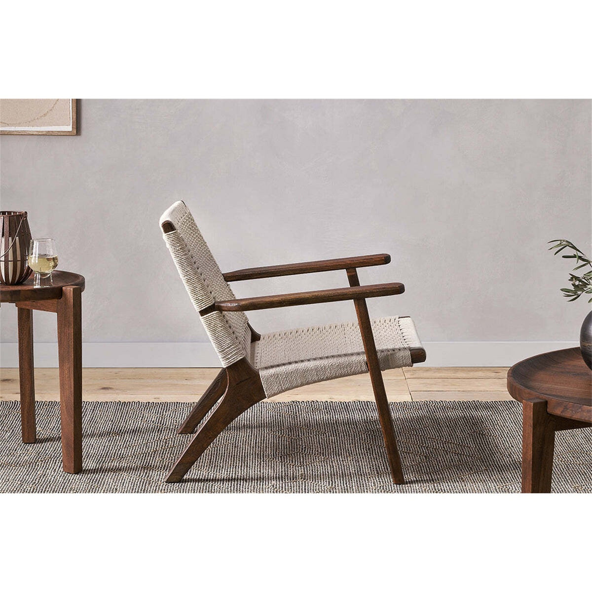 Surat Woven Cotton Rope Armchair - Natural