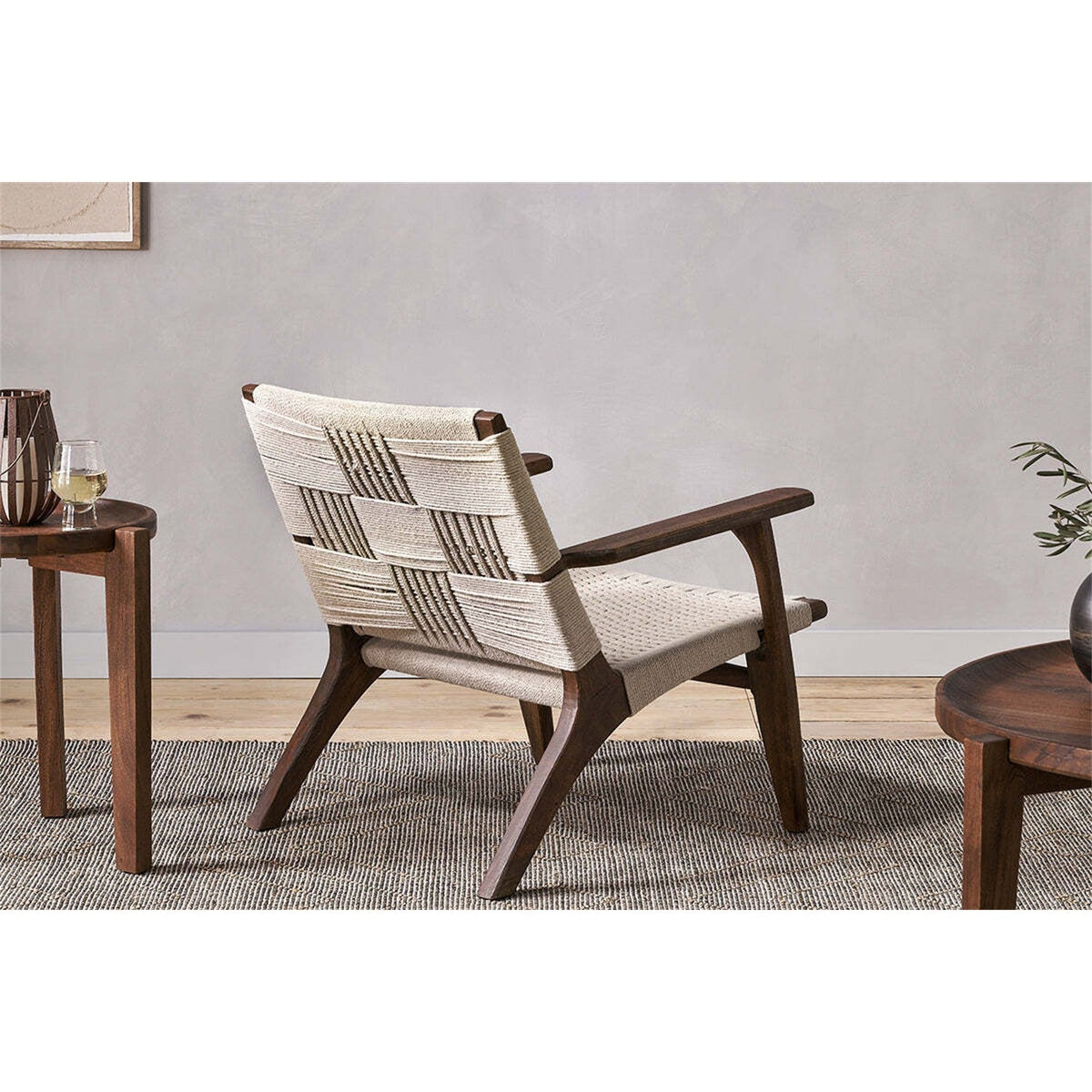 Surat Woven Cotton Rope Armchair - Natural
