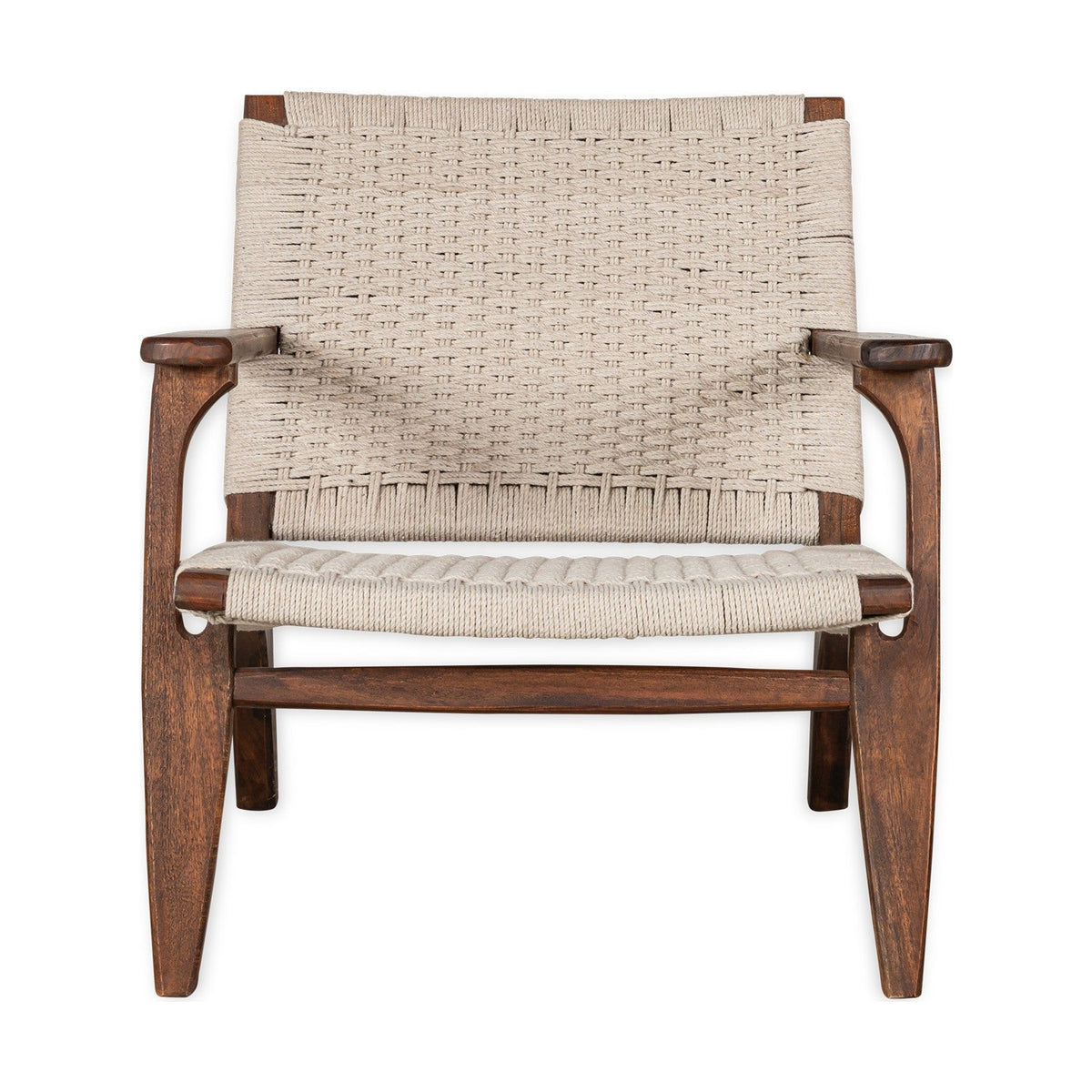 Surat Woven Cotton Rope Armchair - Natural