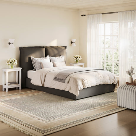 Sunday Double Bed Frame - Deep Grey