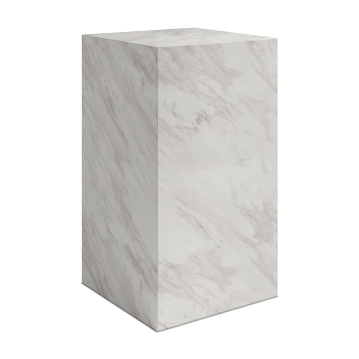 Sur Small Plant Stand - White Marble
