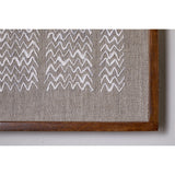Samaya Hand Stitched Linen Wall Art - Natural