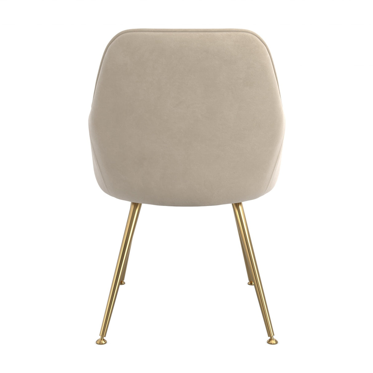Tara Dining Chair – Light Fawn with Gold