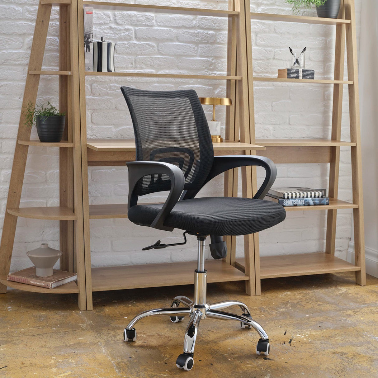 Tate Mesh Back Accent Chair - Black
