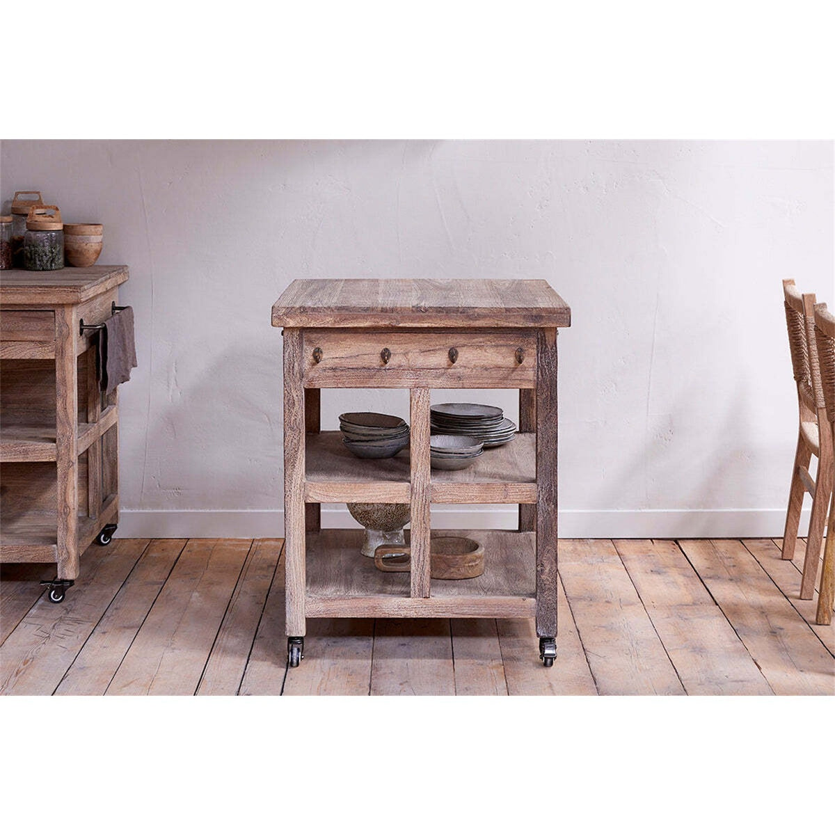 Tivu Reclaimed Wood Butchers Block - Natural