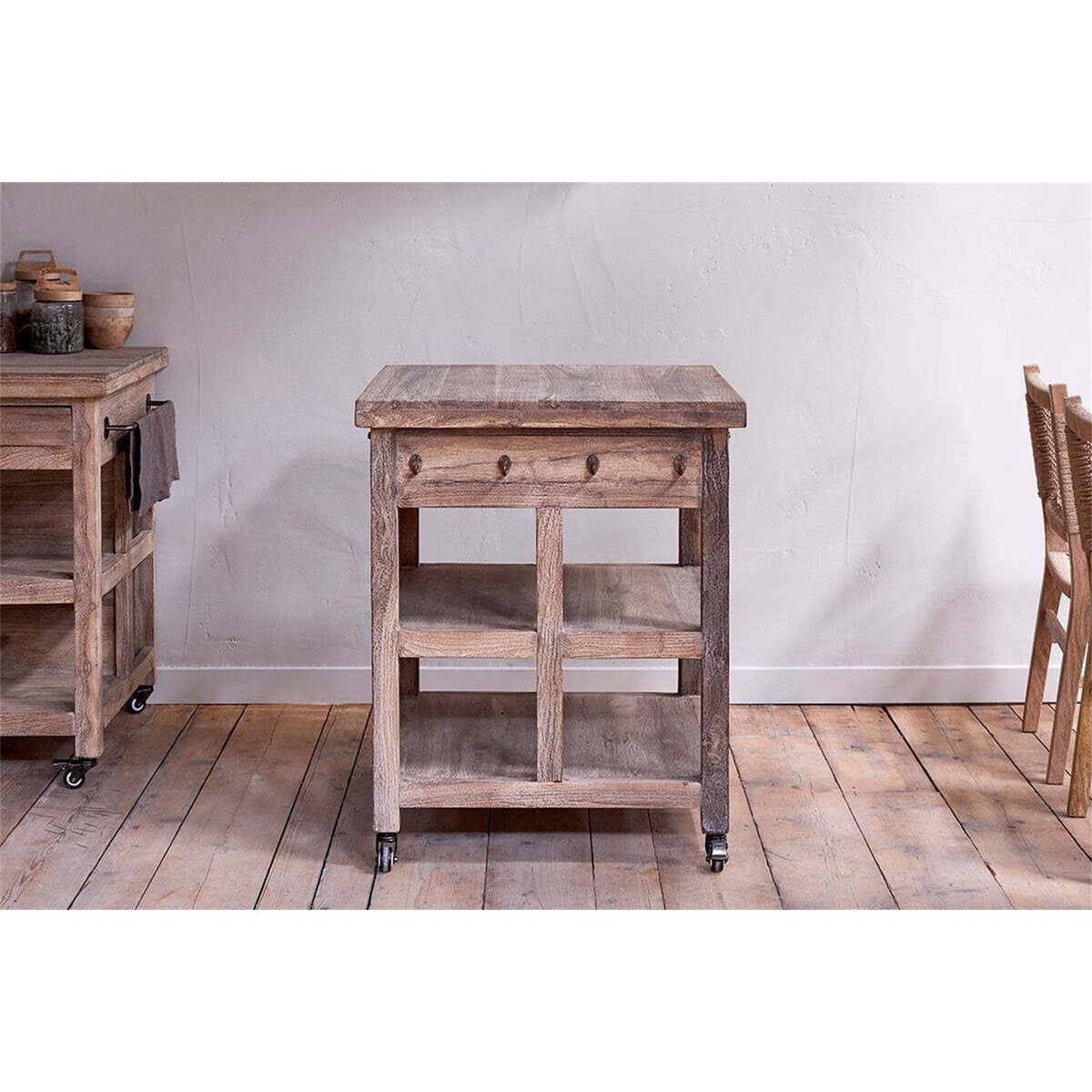 Tivu Reclaimed Wood Butchers Block - Natural