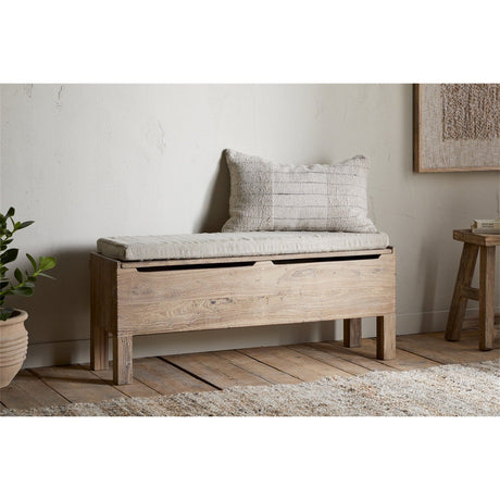 Teni Reclaimed Wood Storage Bench - Natural