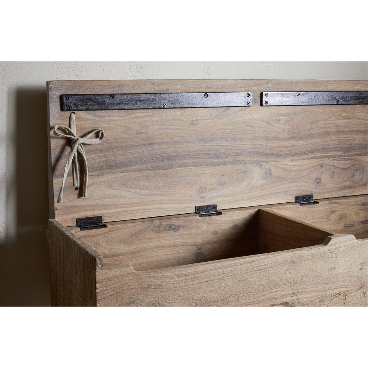 Teni Reclaimed Wood Storage Bench - Natural