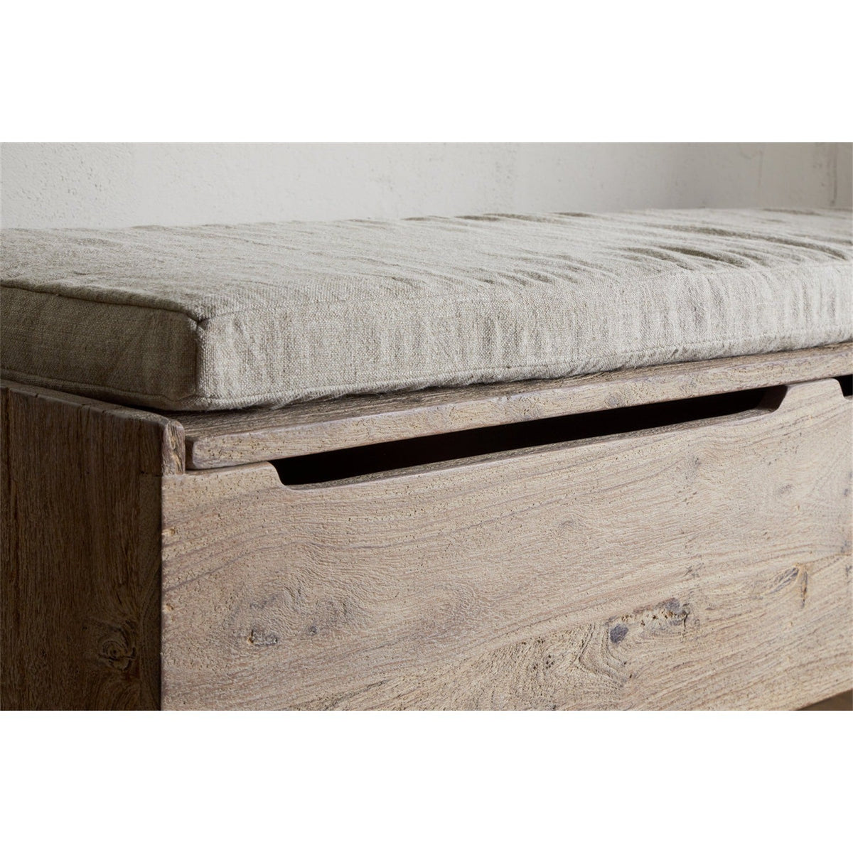 Teni Reclaimed Wood Storage Bench - Natural