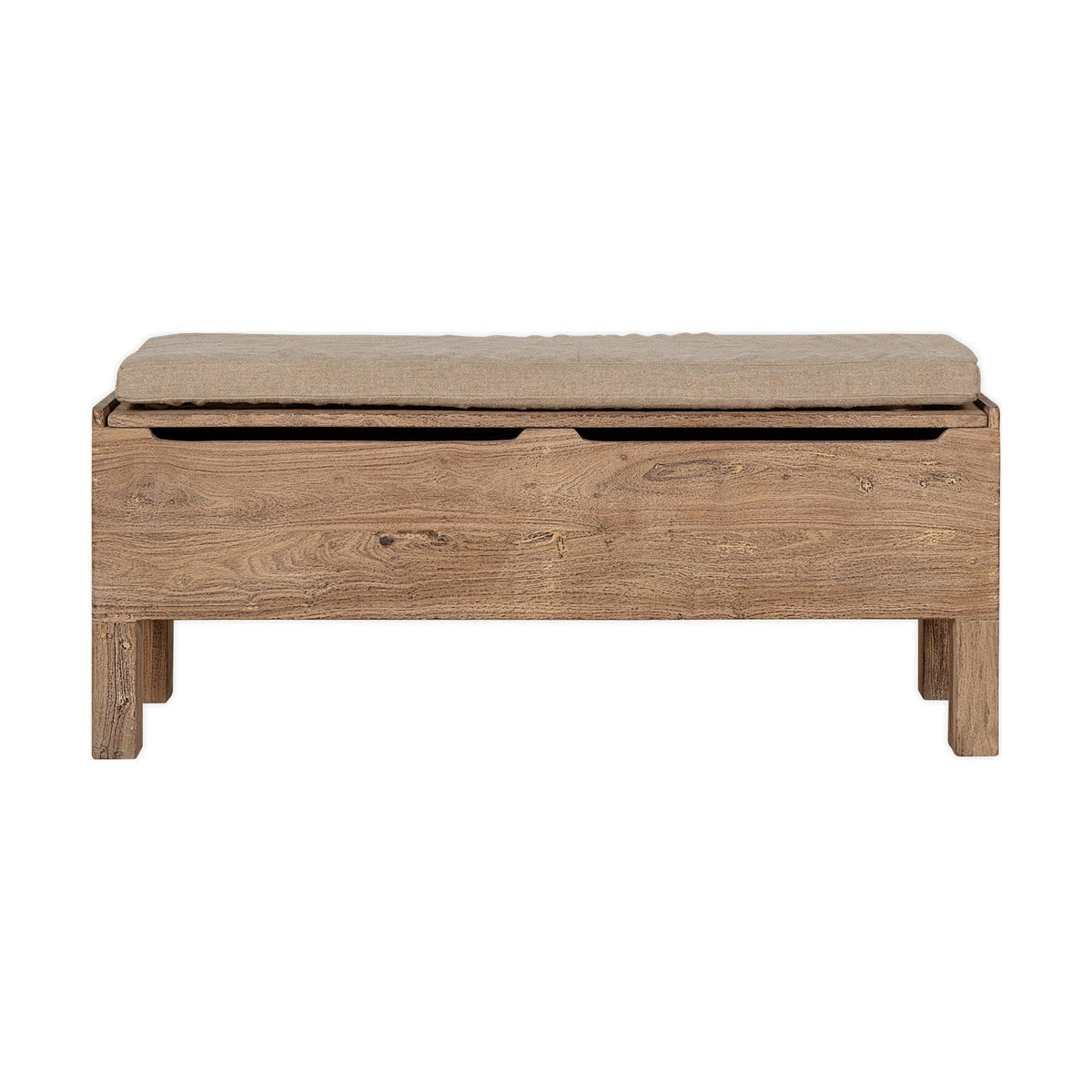 Teni Reclaimed Wood Storage Bench - Natural
