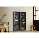 Takua Wide Iron Display Cabinet - Dark Grey