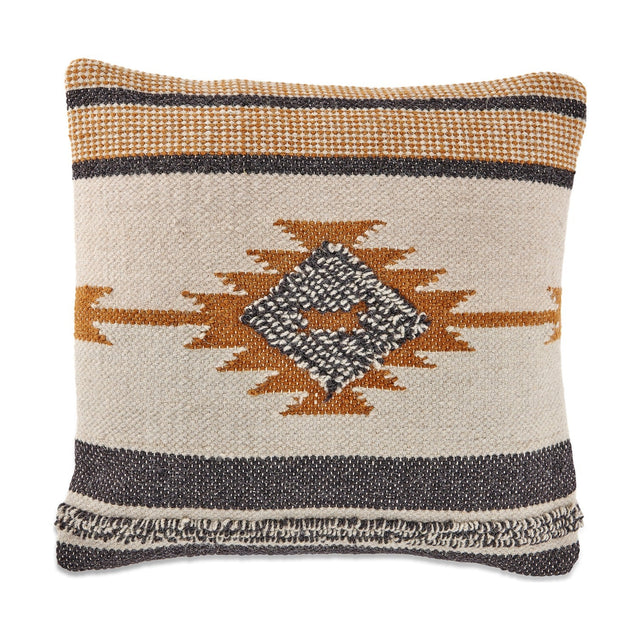Tussi Mara 50 x 50cm Cushion Cover - Mustard & Grey
