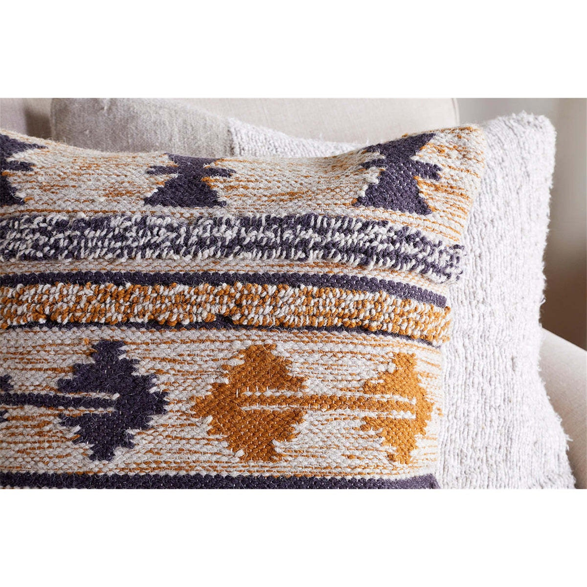 Tussi Ami 50 x 50cm Cushion Cover - Mustard & Grey