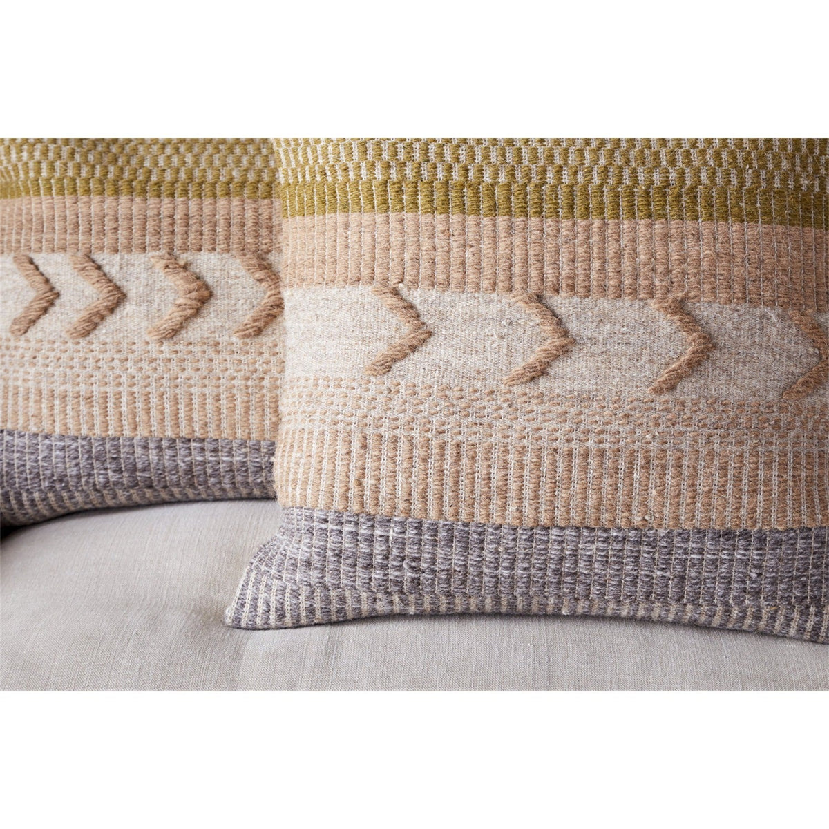 Tuleeka 50 x 50cm Wool Cushion Cover - Ochre