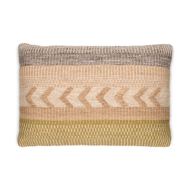 Tuleeka 60 x 40cm Wool Cushion Cover - Ochre