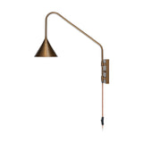 Thottam Swing Arm Wall Light - Antique Brass