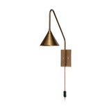 Thottam Swing Arm Wall Light - Antique Brass