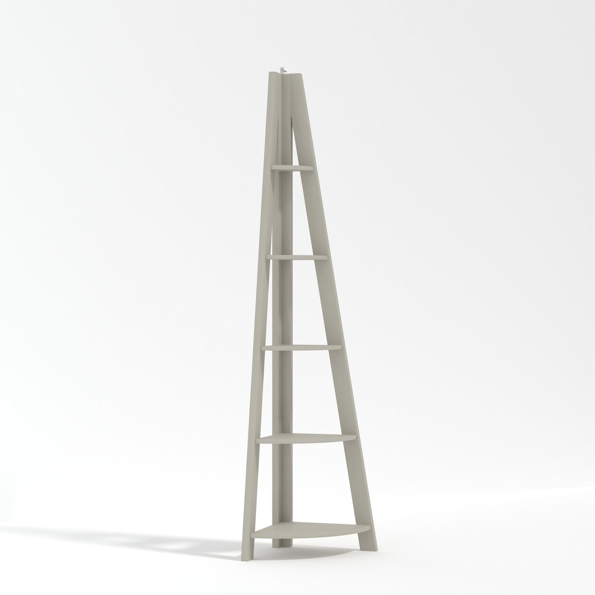 Tiva Corner Ladder Shelving Unit – Grey