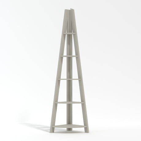 Tiva Corner Ladder Shelving Unit – Grey