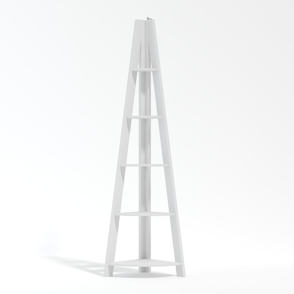 Tiva Corner Ladder Shelving Unit – White