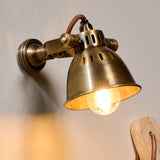 Tubu Brass Wall Spotlight - Antique Brass