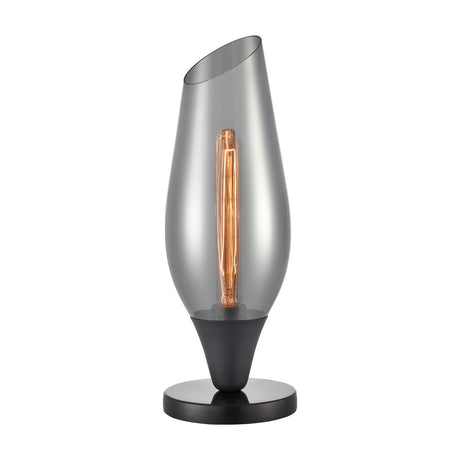 Taper table lamp in black finish