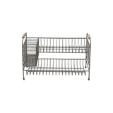 Tilmo Iron Dish Rack - Distressed Grey