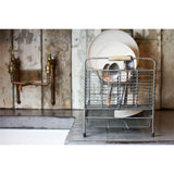 Tilmo Iron Dish Rack - Distressed Grey
