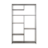 Tanvi Wide Iron Shelving Unit - Black