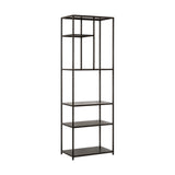 Tanvi Narrow Iron Shelving Unit - Black