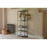 Tanvi Narrow Iron Shelving Unit - Black