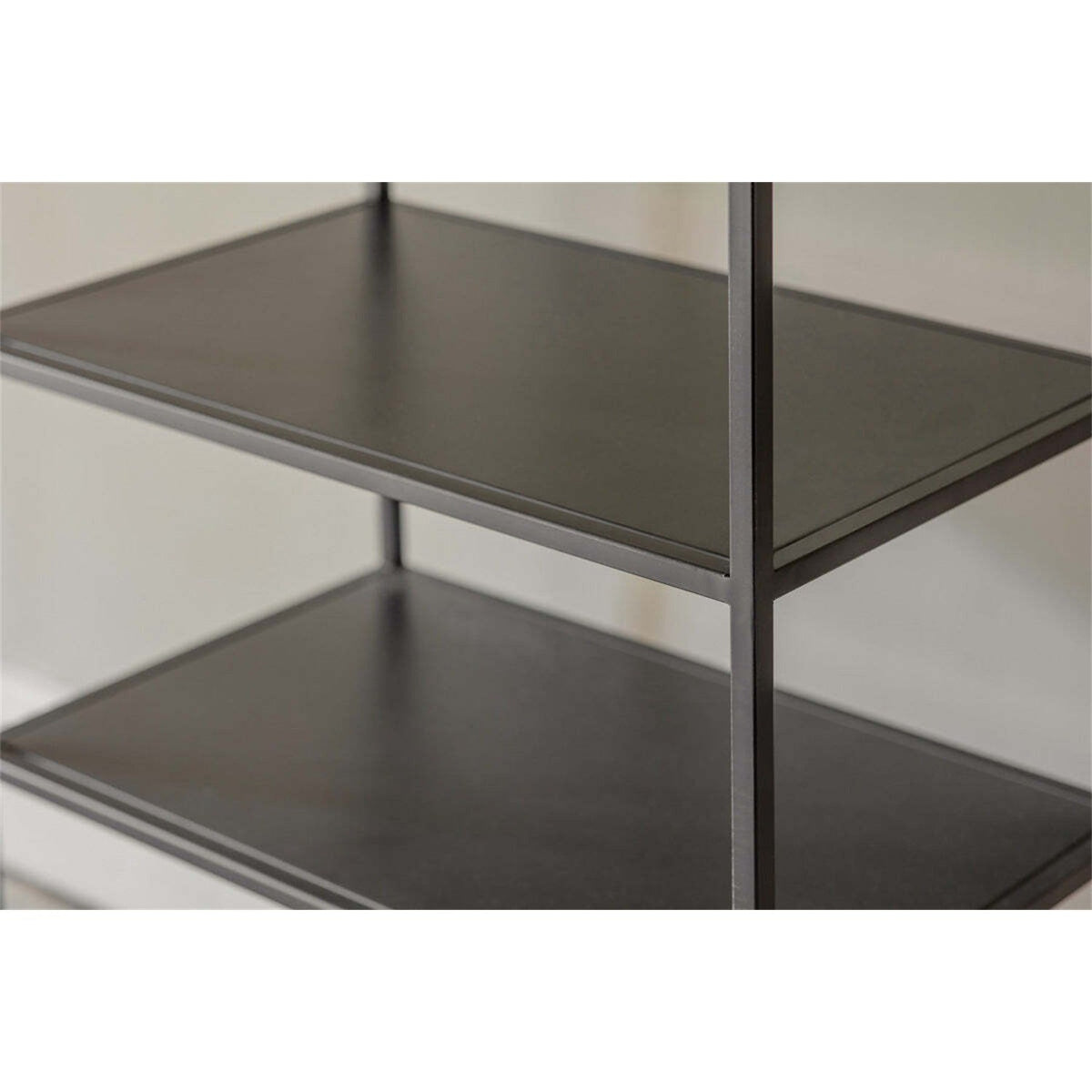 Tanvi Narrow Iron Shelving Unit - Black