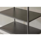 Tanvi Narrow Iron Shelving Unit - Black