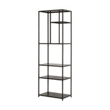 Tanvi Narrow Iron Shelving Unit - Black