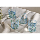 Taja Recycled Glass Tumblers - Sea Blue - Set of 4