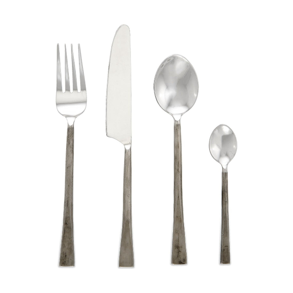 Usa Cutlery Set - Brushed Silver - Set of 16