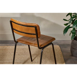 Ukari Leather Dining Chair - Aged Tan