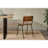 Ukari Leather Dining Chair - Aged Tan