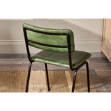 Ukari Leather Dining Chair - Rich Green
