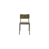 Ukari Leather Dining Chair - Rich Green