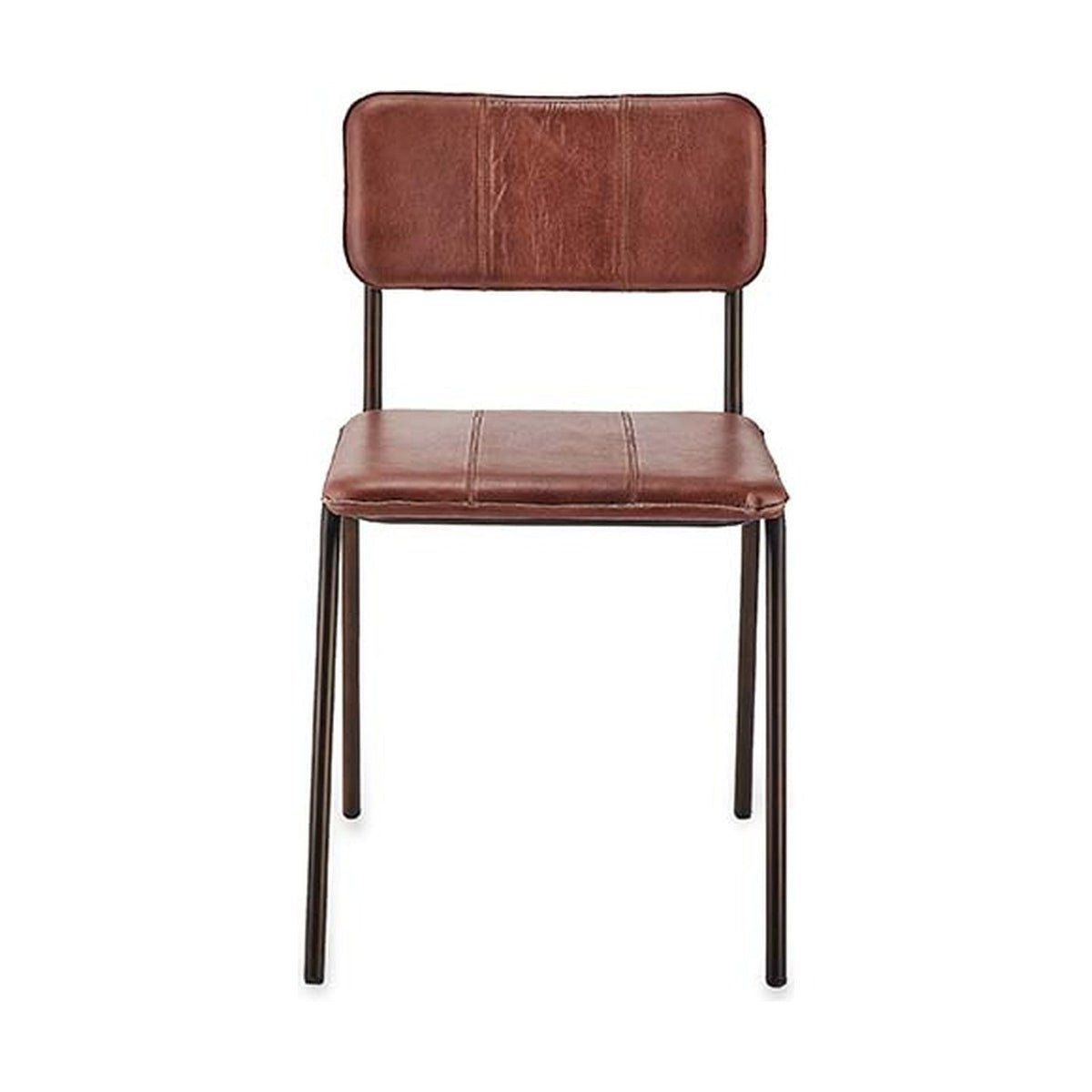 Ukari Leather Dining Chair - Chocolate Brown