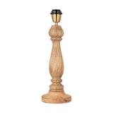 Usha Large Classic Wooden Table Lamp Base - Natural