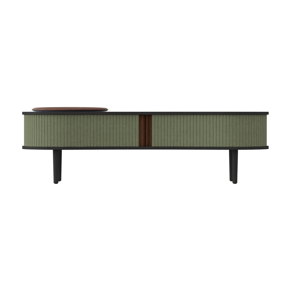 Audacious Black Oak TV Bench - Morning Meadows