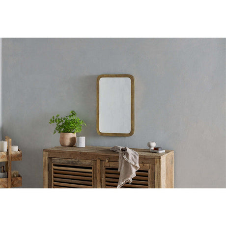 Ungura Rounded Wall Mirror - Antique Brass